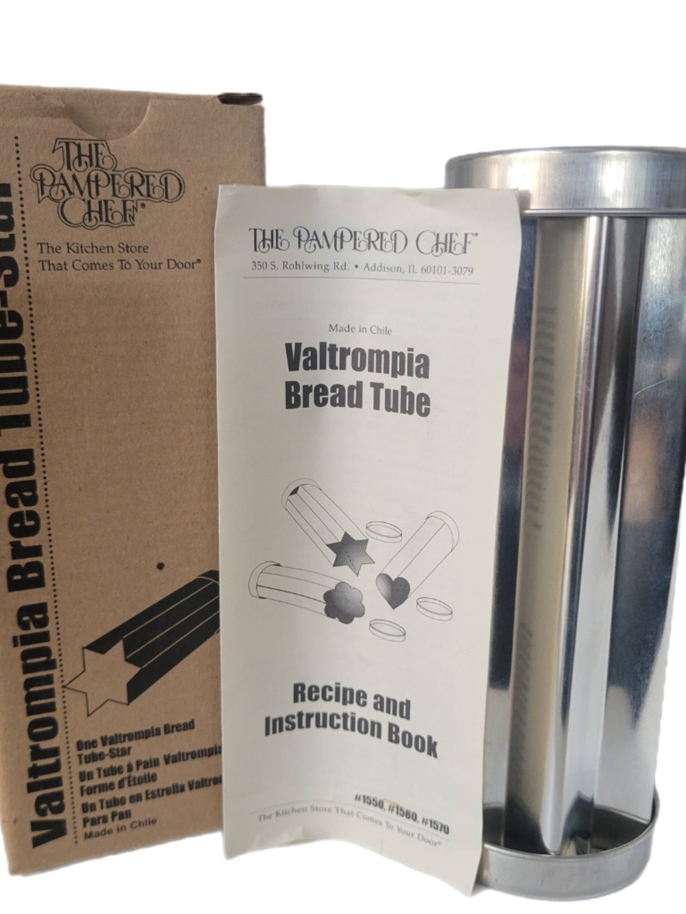 Pampered Chef Valtrompia Bread Tube Star Shape Cottage Core Tea Time Grandma